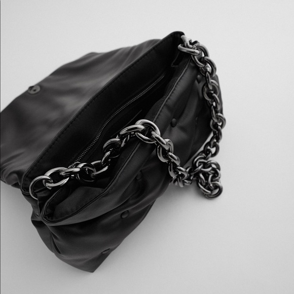 NWT Zara Quilted Maxi Crossbody Bag - Picture 9 of 16